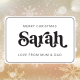 Personalised Christmas Label 